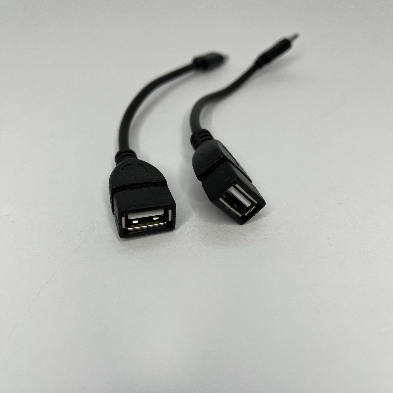 2 Pack Black USB Type-C to USB Type-A (Male To Female) Adapter Cable Charger