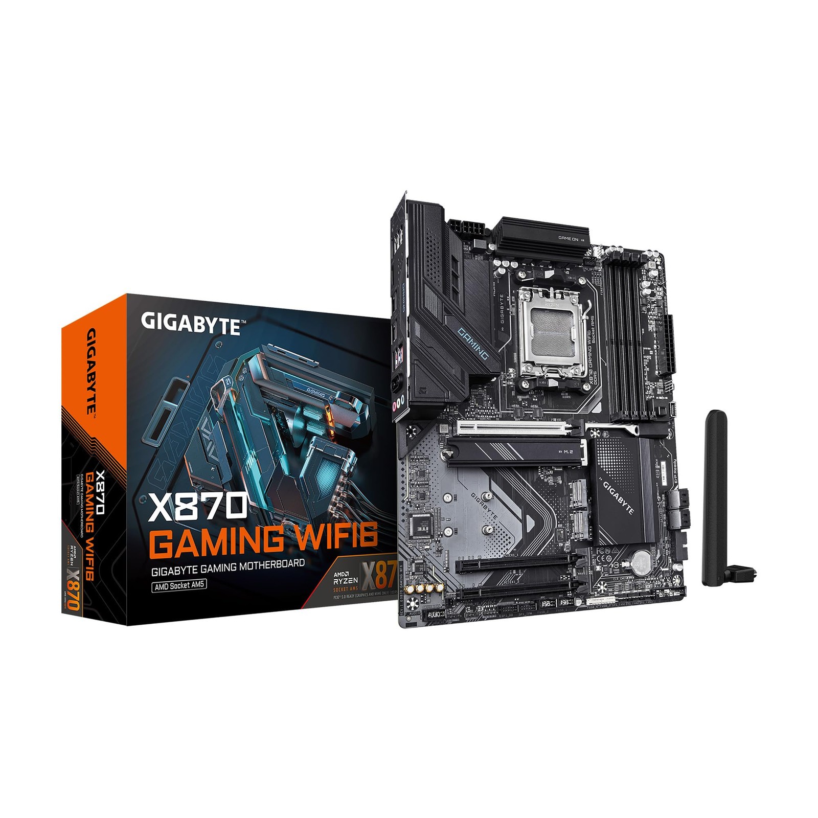 GIGABYTE X870 Gaming WIFI6 AM5 ATX DDR5 PCIe 5.0 USB4 WiFi 6 Motherboard