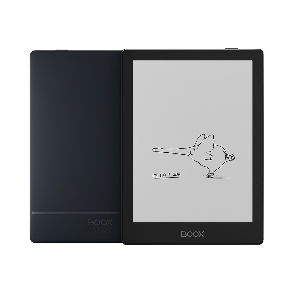 BOOX Go 6 eReader 6″ 1 Year Warranty 300 ppi 32 GB Android 11 Wi-Fi BT Black