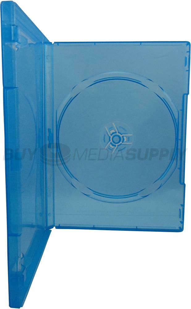 14mm Standard Clear Blue 1 Disc DVD Case Lot