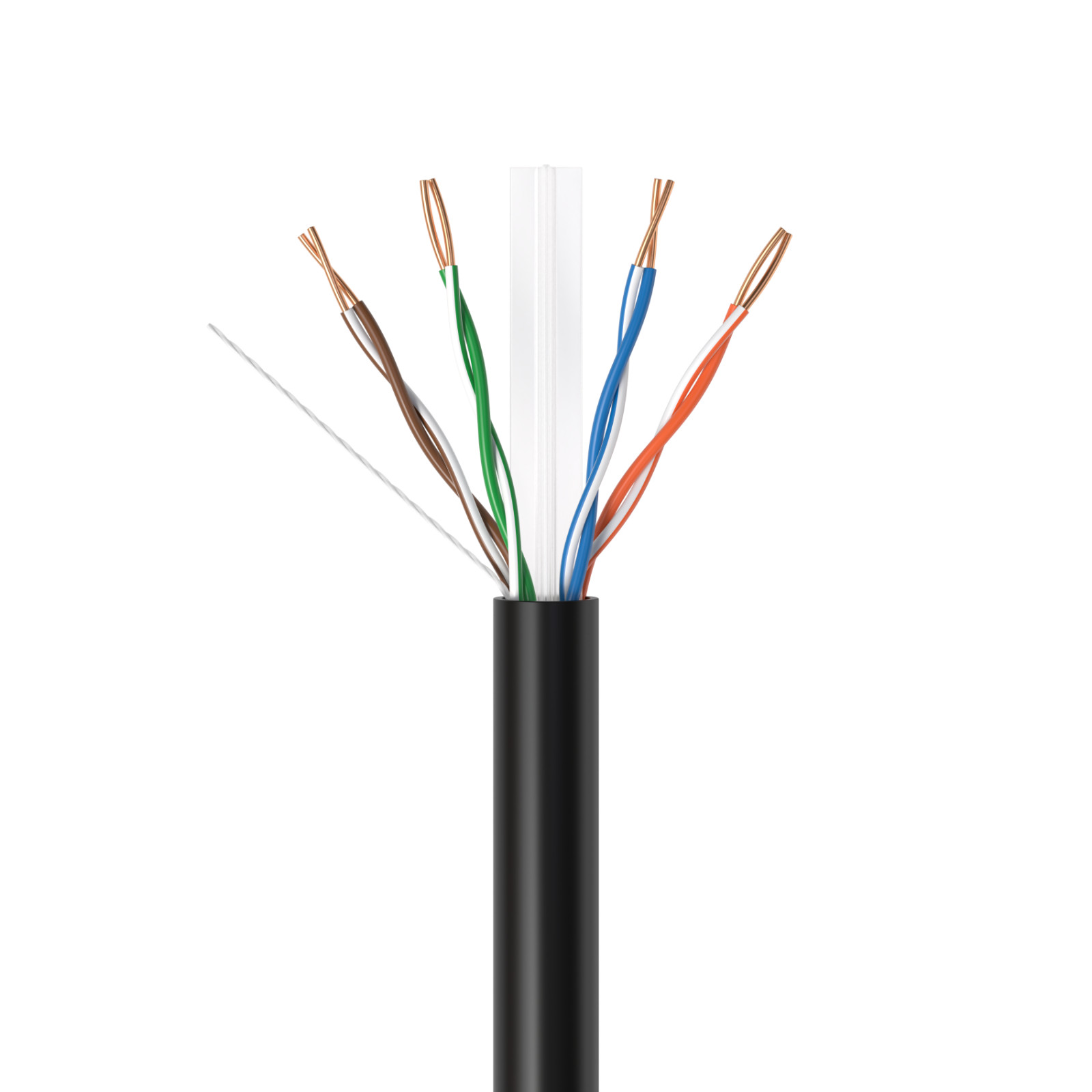 CAT6 500FT/1000FT Riser CMR Ethernet Cable 23AWG UTP Solid Bare Copper Wire LOT
