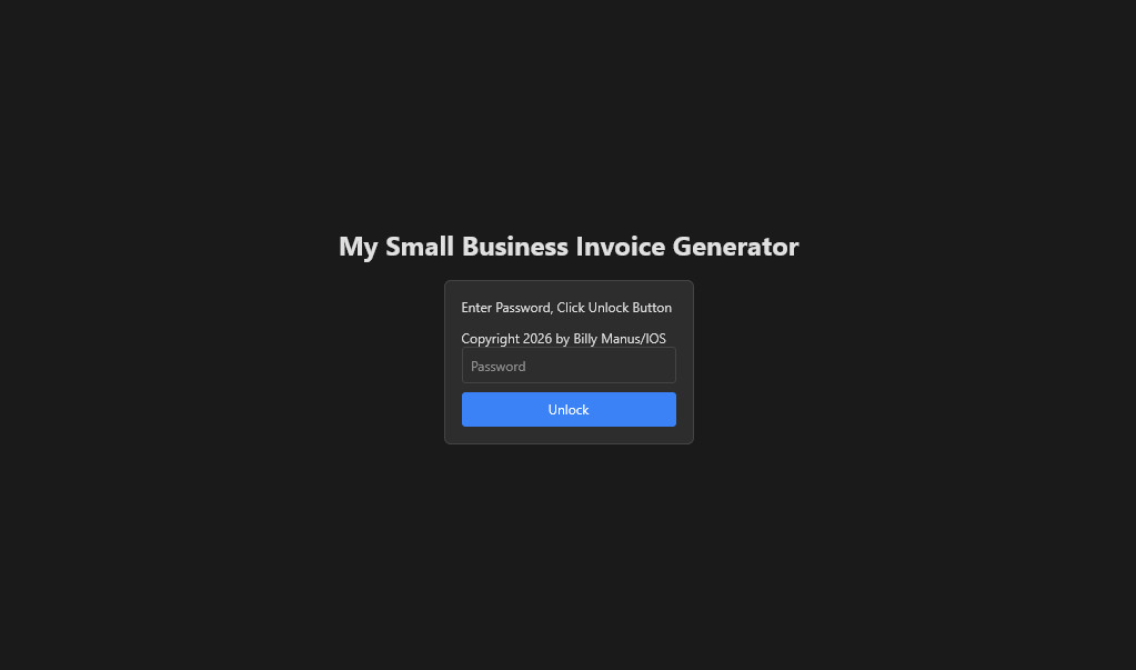 Universal O.S. – Small Business Invoice Generator, CRM and Inventory Management