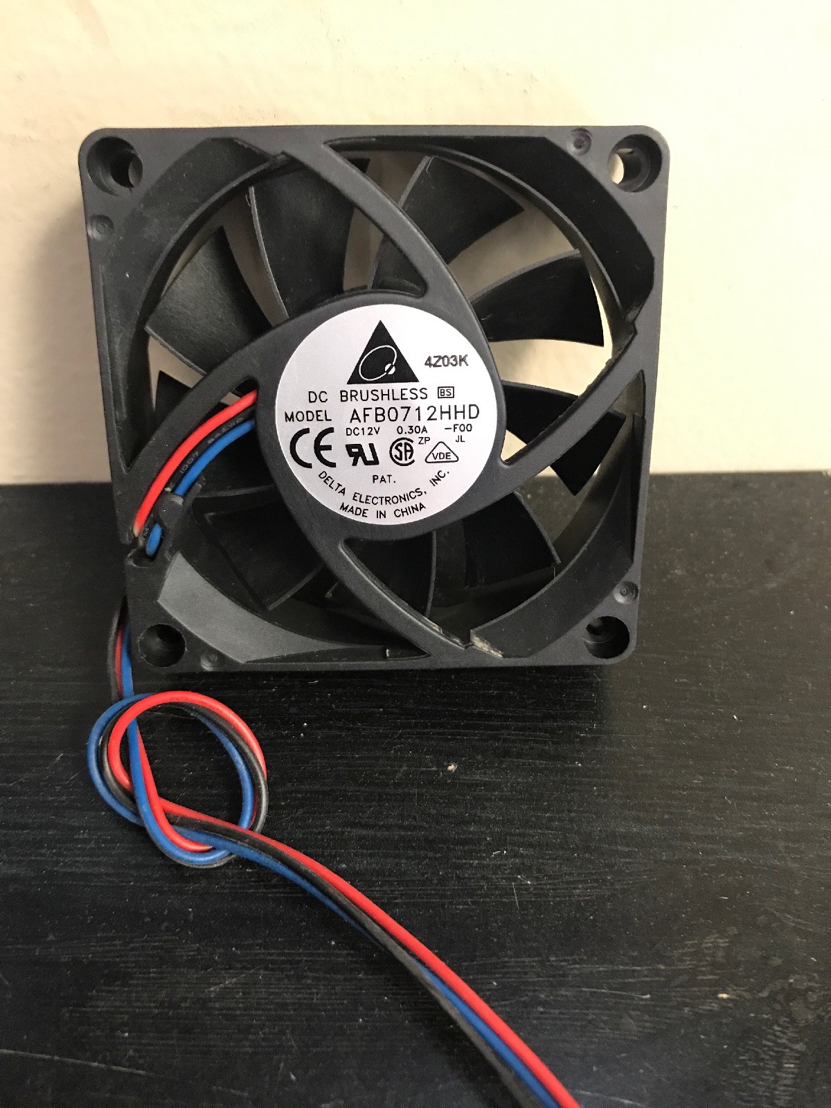 Delta AFB0712HHD 7CM 12V 0.30A 7020 7CM computer CPU cooling fan