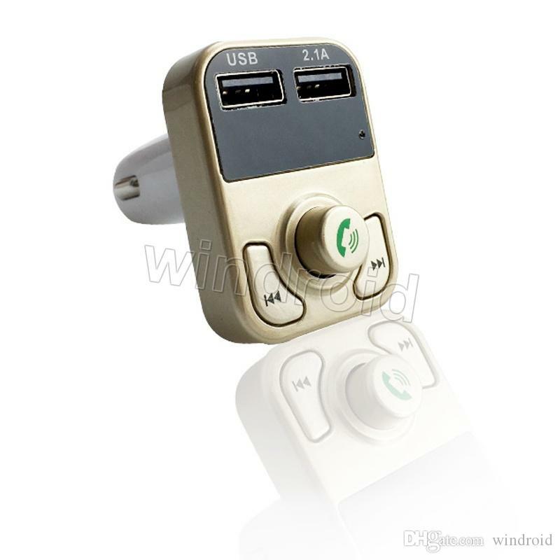 Wireless In Car Bluetooth FM Transmitter MP3 Radio Adapter Car 2 USB Charger G2