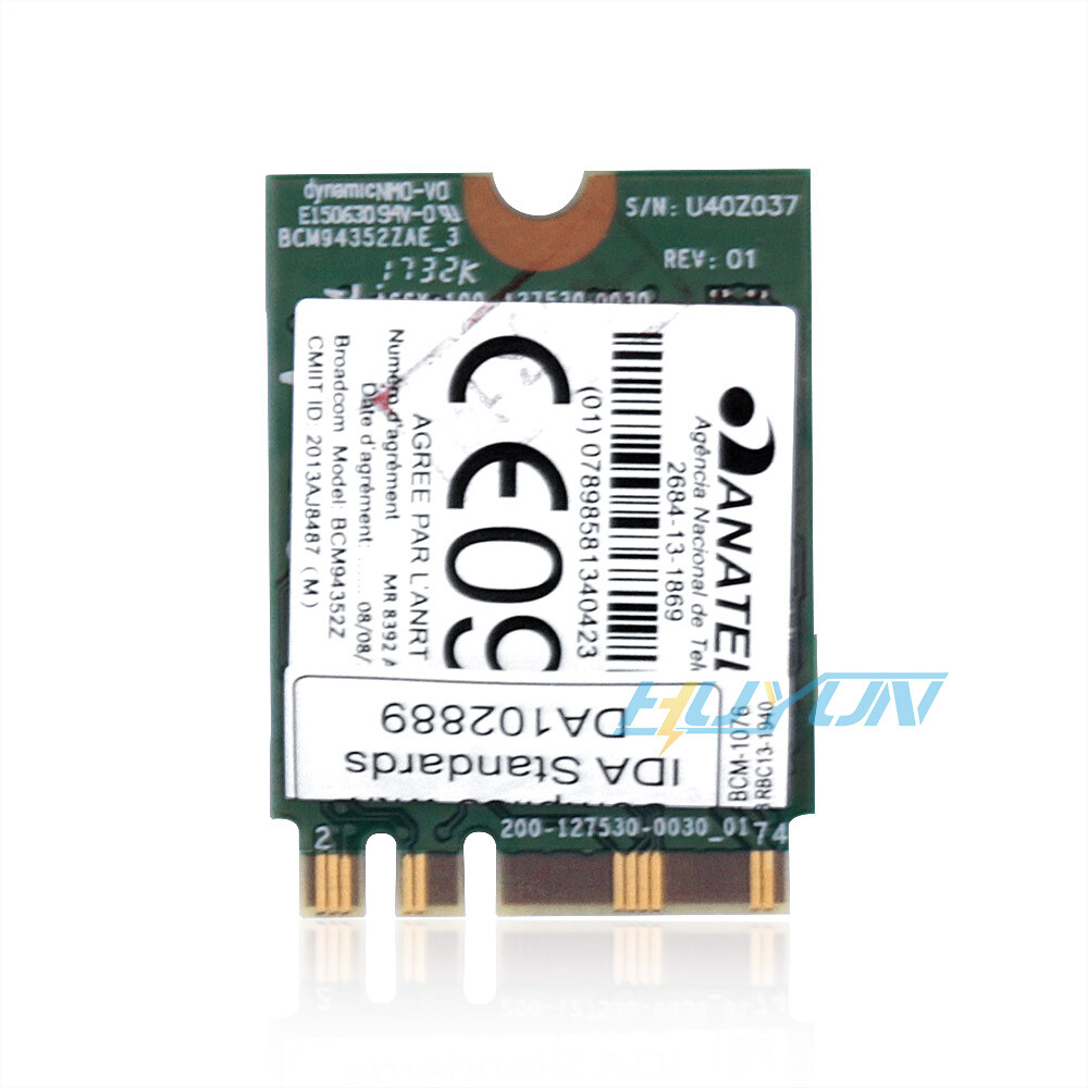Broadcom BCM94352Z NGFF 802.11AC 867Mbps Bluetooth 4.0 WIFI Card for Hackintosh