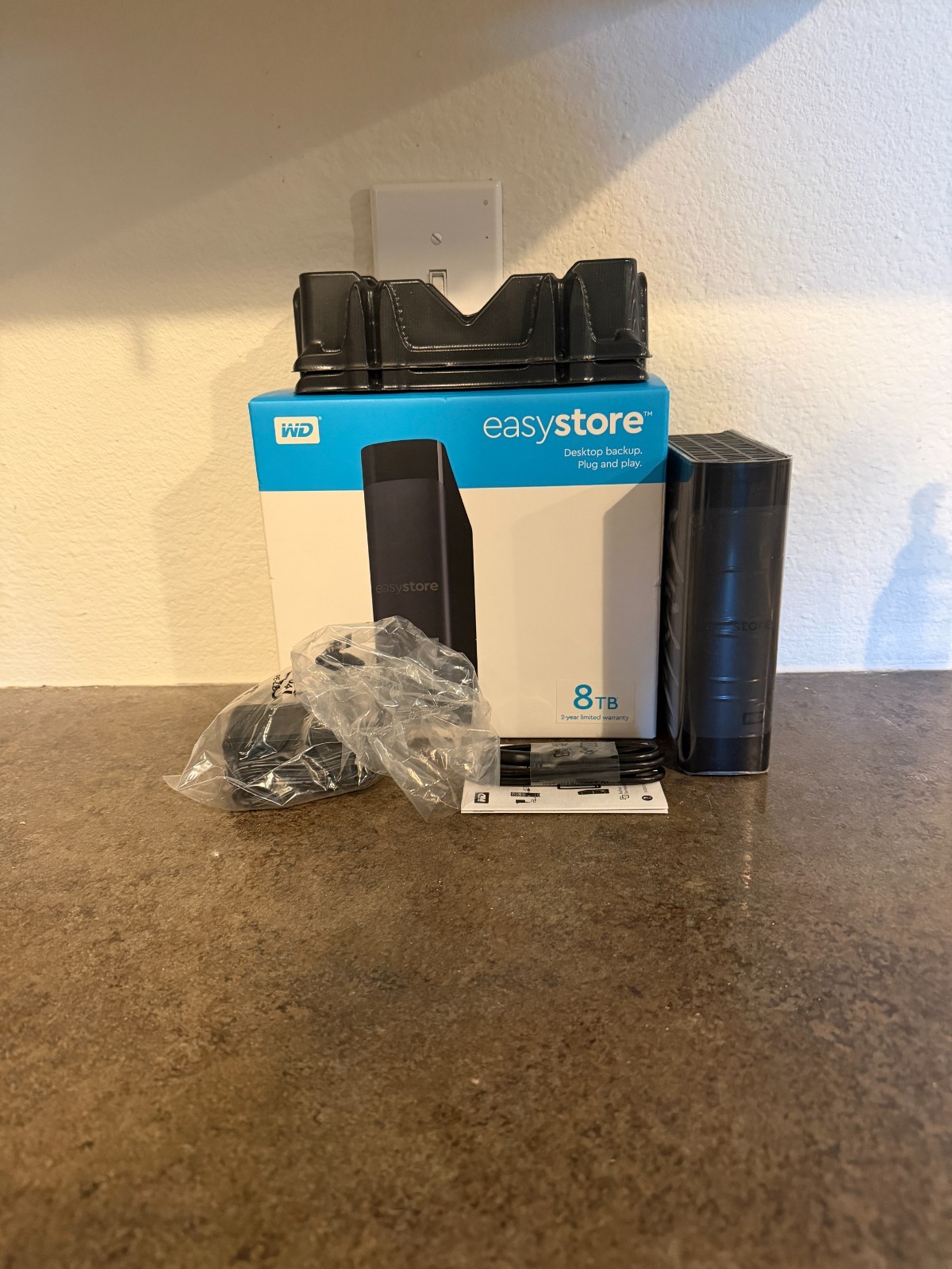 Western Digital easystore 8TB USB 3.0 HDD WDBAMA0080HBK-NESN