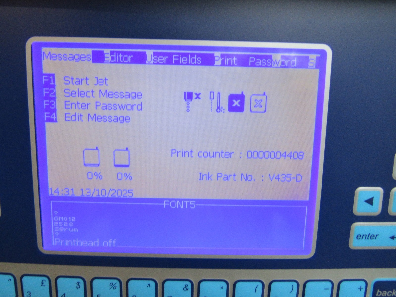 VideoJet 1520 Ink Jet Coding Machine W/ TubeWriter 360 30 Days Warranty
