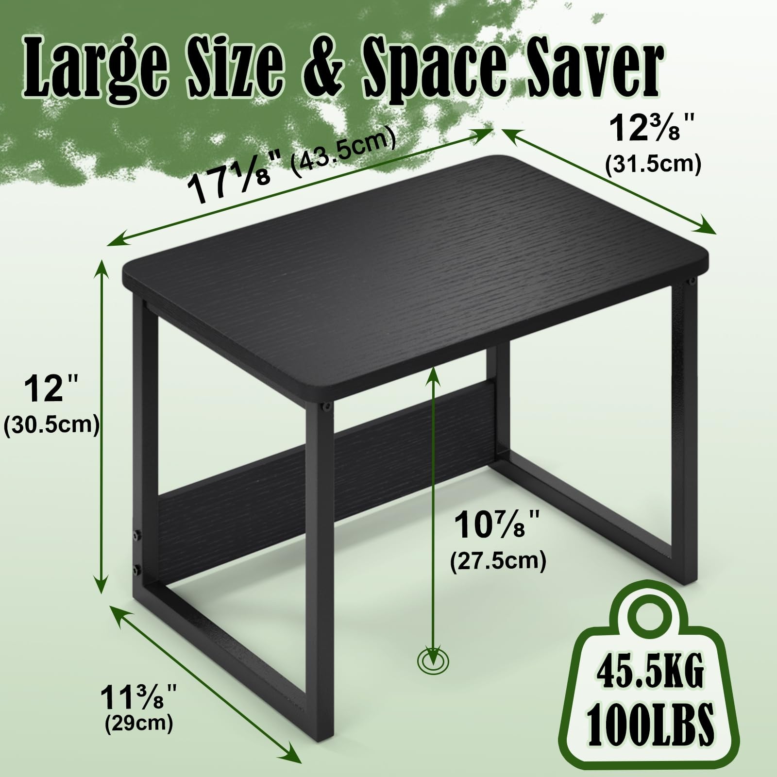 Printer Stand with Storage 100lbs Load Capacity for Home Office – Space Saver
