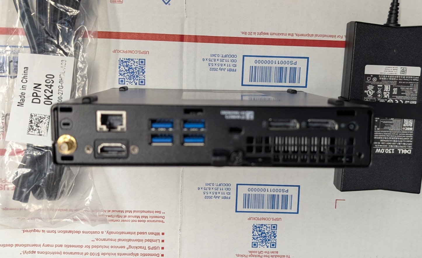 Dell Optiplex 7080 Micro i5-10500T 16GB Ram 256GB NVMe SSD 2 DP Windows 11 Pro