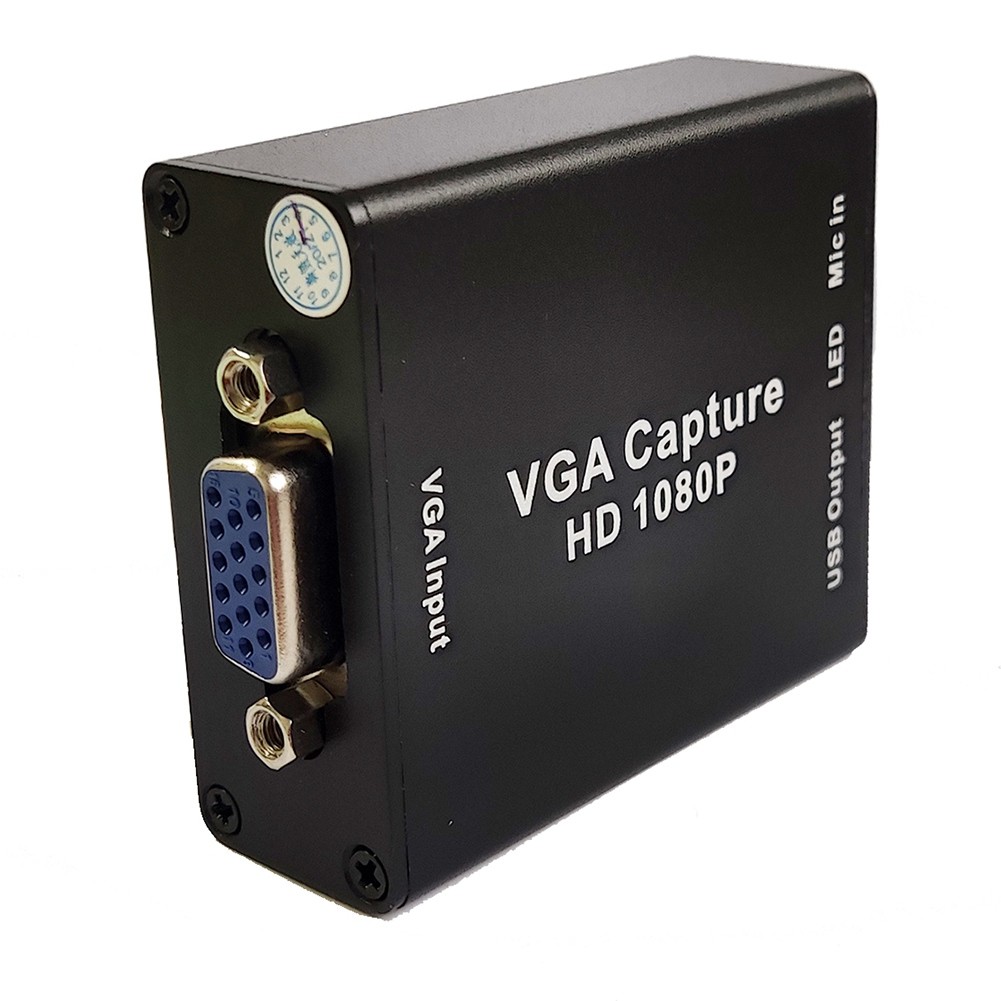 VGA to USB Adapter Converter with Audio and Video Capture Card 1080P Drive- T3V3