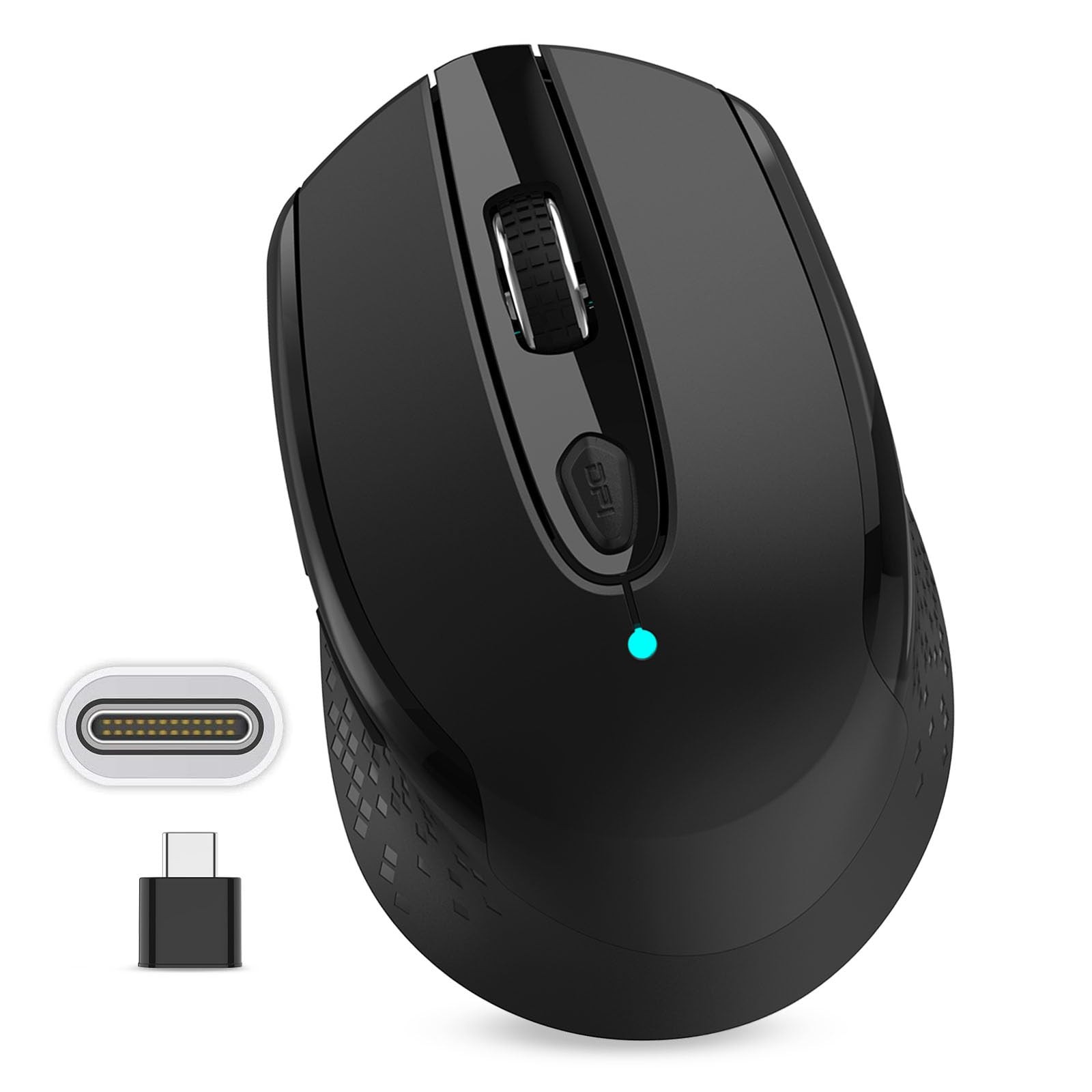 USB C Wireless Mouse, Type C Silent Mouse for MacBook Air/Pro, 2.4G Cordless