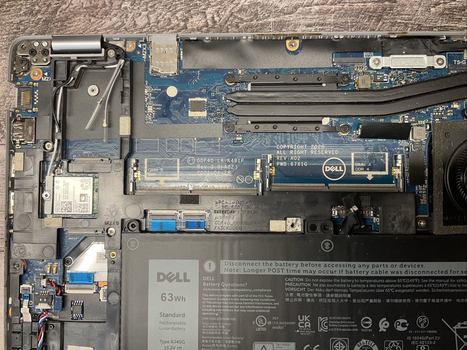 Dell Latitude 5420 / Intel Processor Unknown / Parts Repair / M5