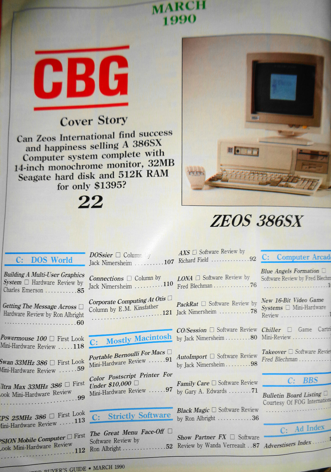 Vulcan’s Computer Buyer’s Guide, March 1990
