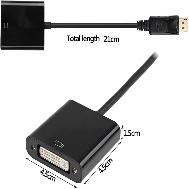 NEW DisplayPort DP Male to DVI Female Adapter Cable Converter for Laptop PC
