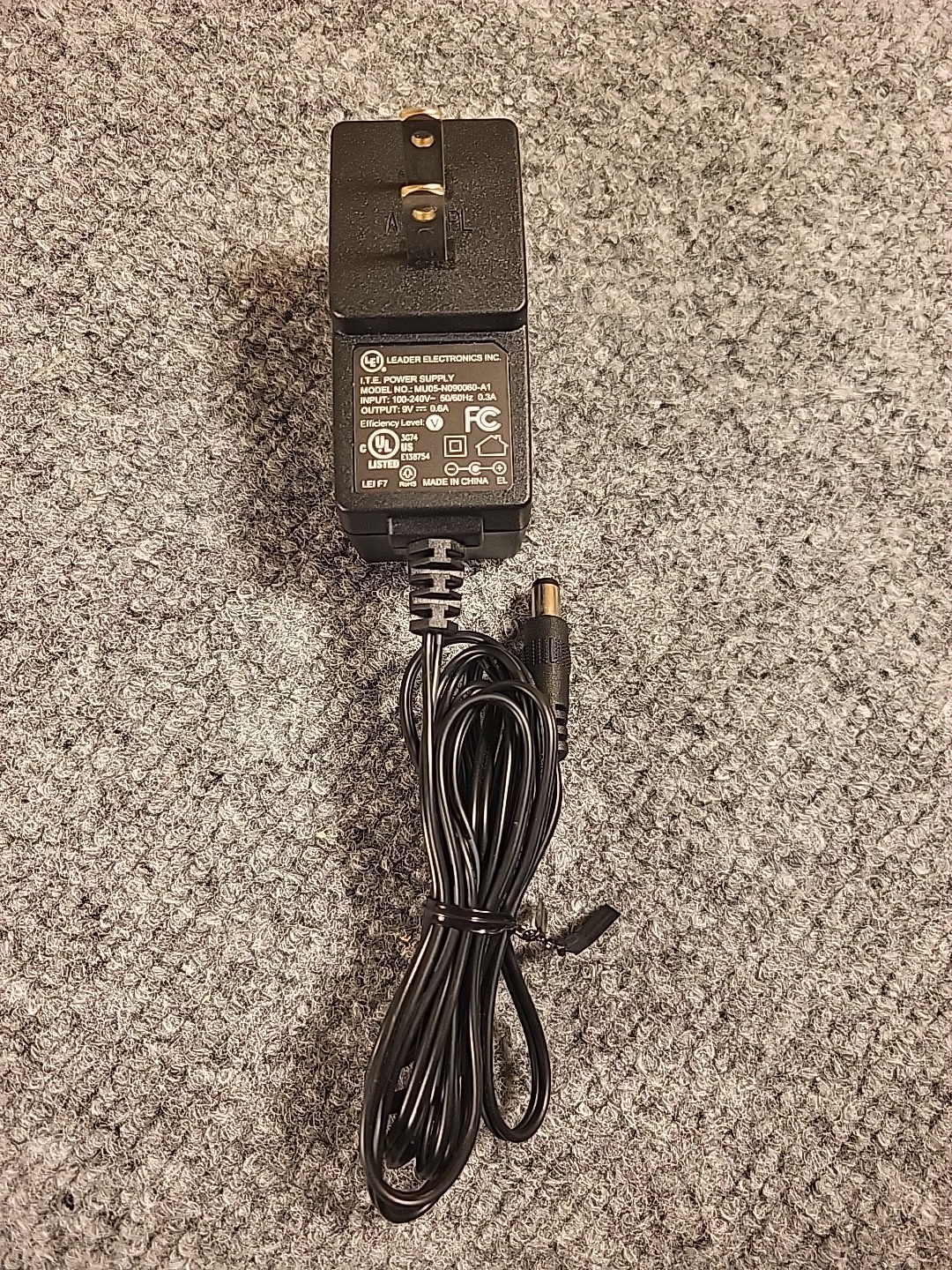 Genuine LEI MU086120050 AC Adapter Output 12 V 500mA Power Supply Adapter A51