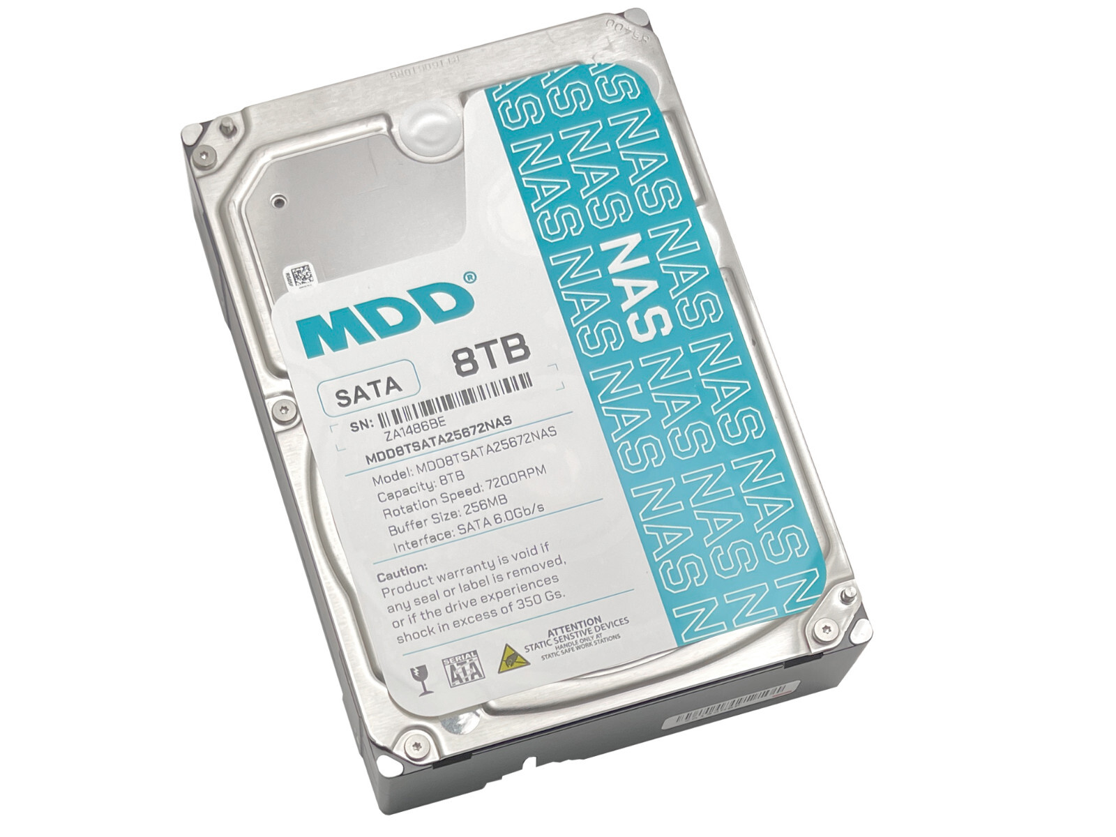 MDD 8TB 7200RPM 256MB Cache SATA 6.0Gb/s 3.5″ NAS Hard Drive – 3 Year Warranty