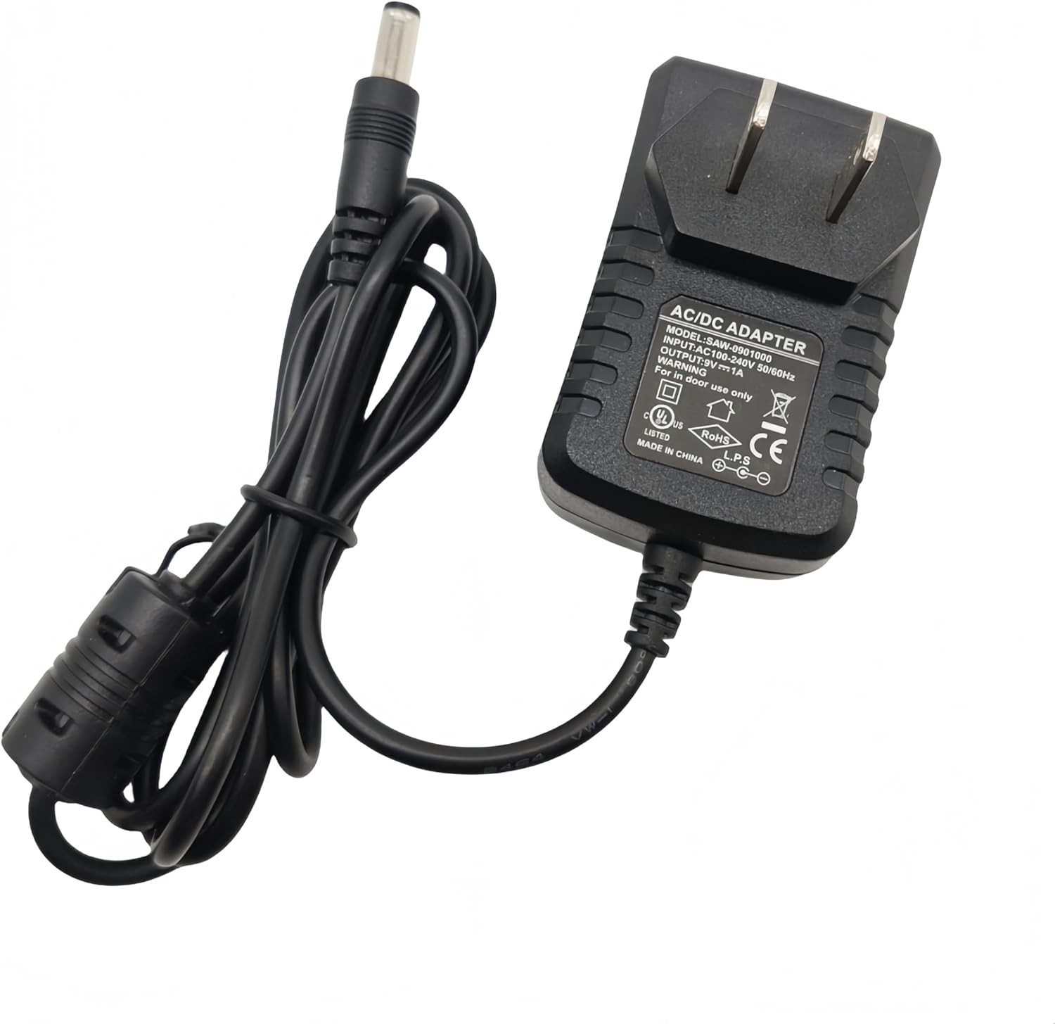 Guitar Pedal Power Supply Adapter 9V DC 1A(1000mA) Tip Negative 9v1a adapter