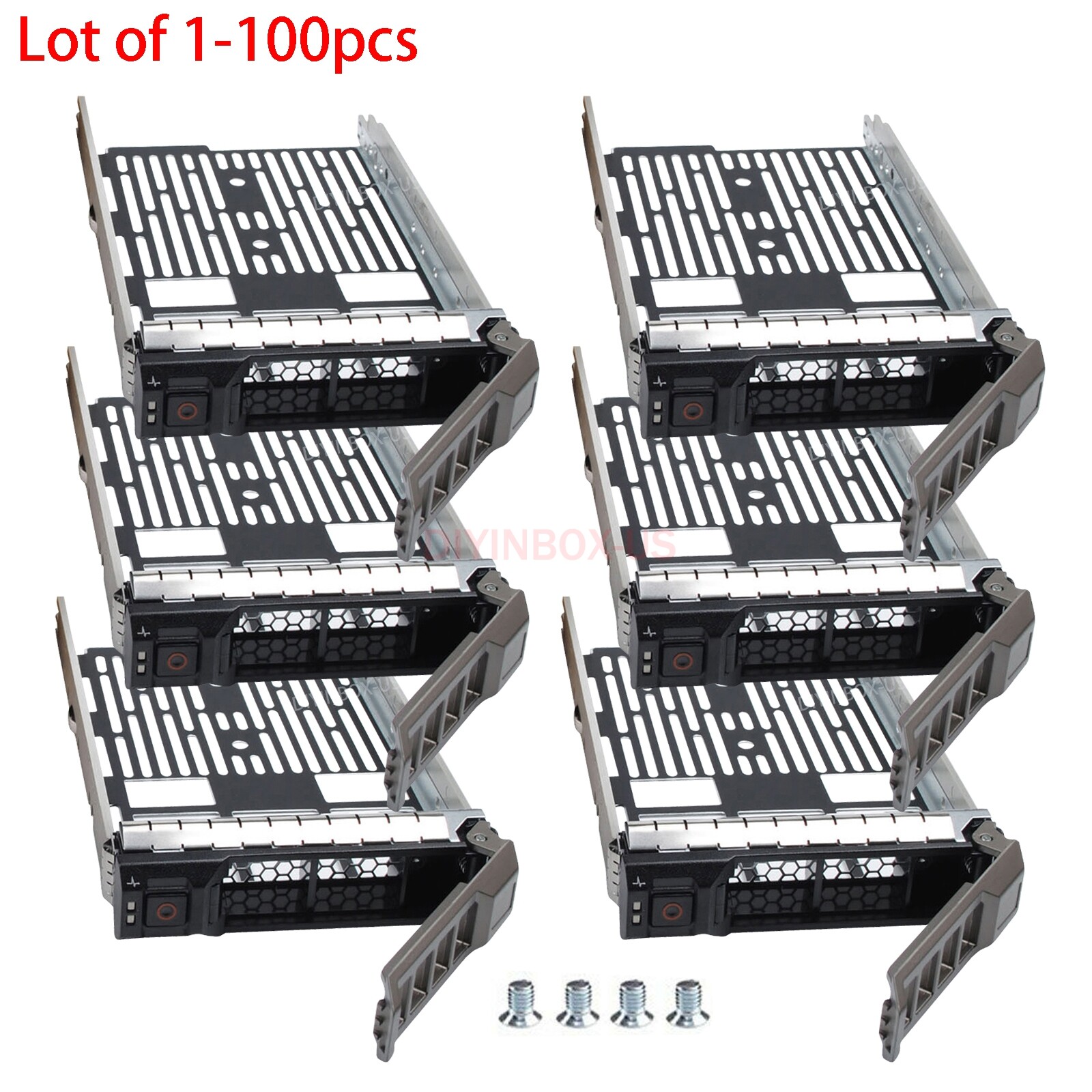 Lot 3.5″ LFF HDD Tray For Dell PowerEdge R520,R720 R720XD,RT620,T320 KG1CH,F238F