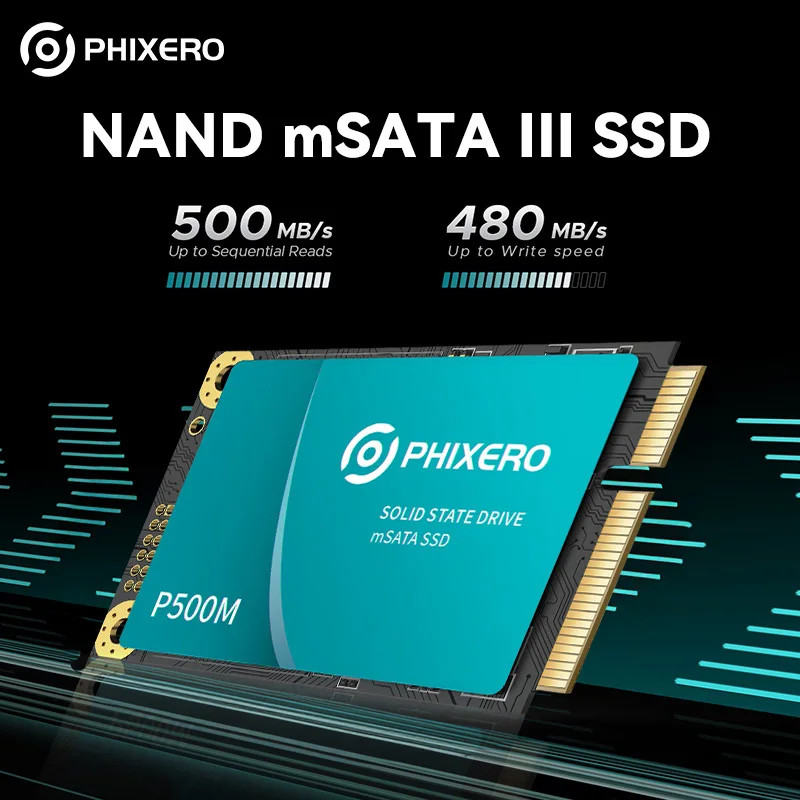 PHIXERO P500 128GB SATA SSD 3D NAND Internal SSD 2.5 Inch SATA III UP To 550MB/s