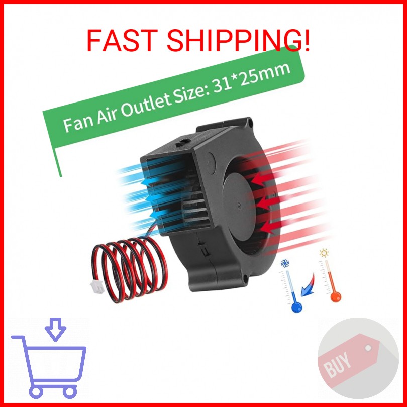 75mm x 30mm 7530 DC 12V Cooling Blower Fan, Dual Ball Bearing Brushless