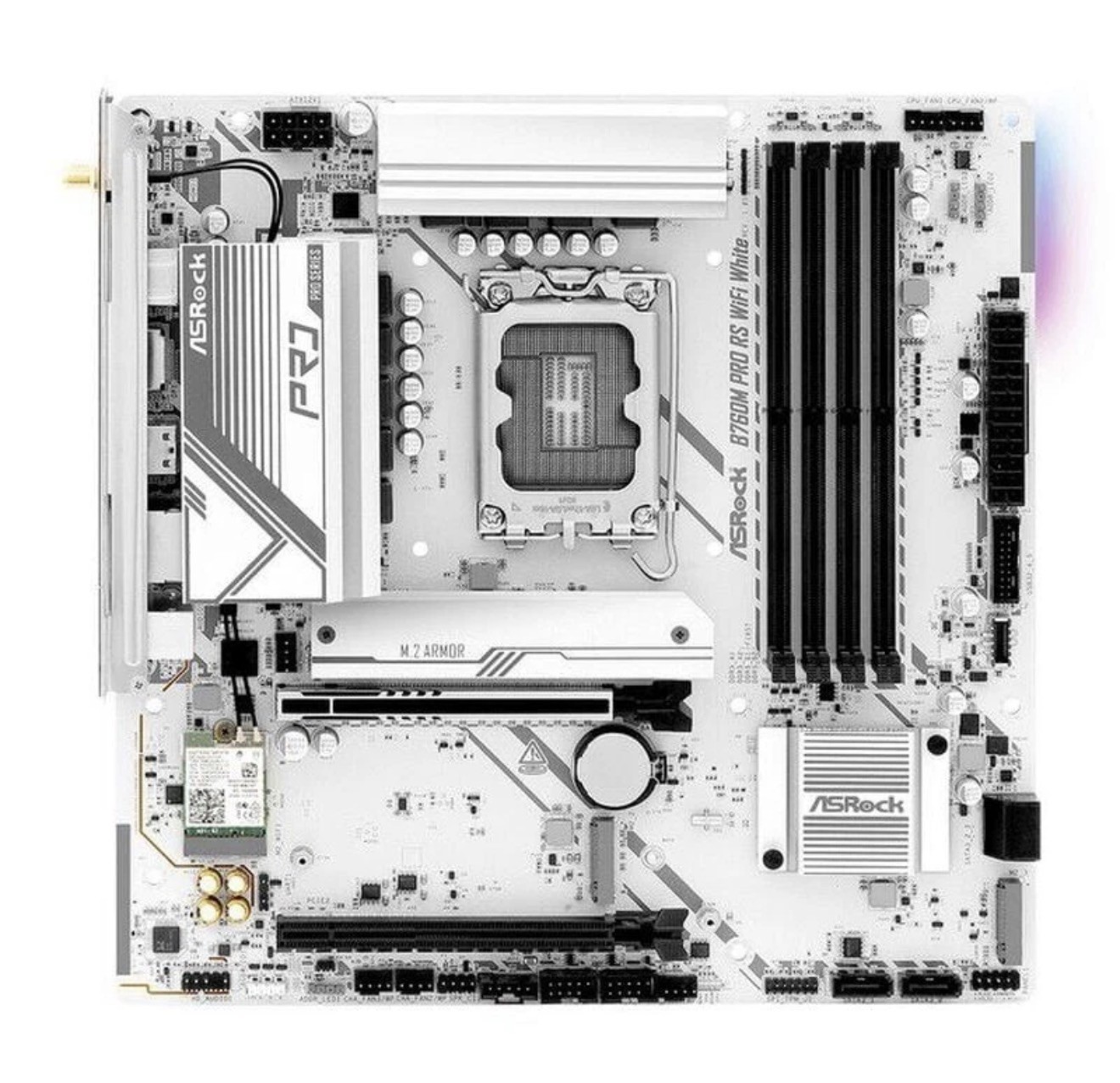 Intel Core i5-14400F CPU + ASRock B760M PRO RS WIFI WHITE Motherboard Combo