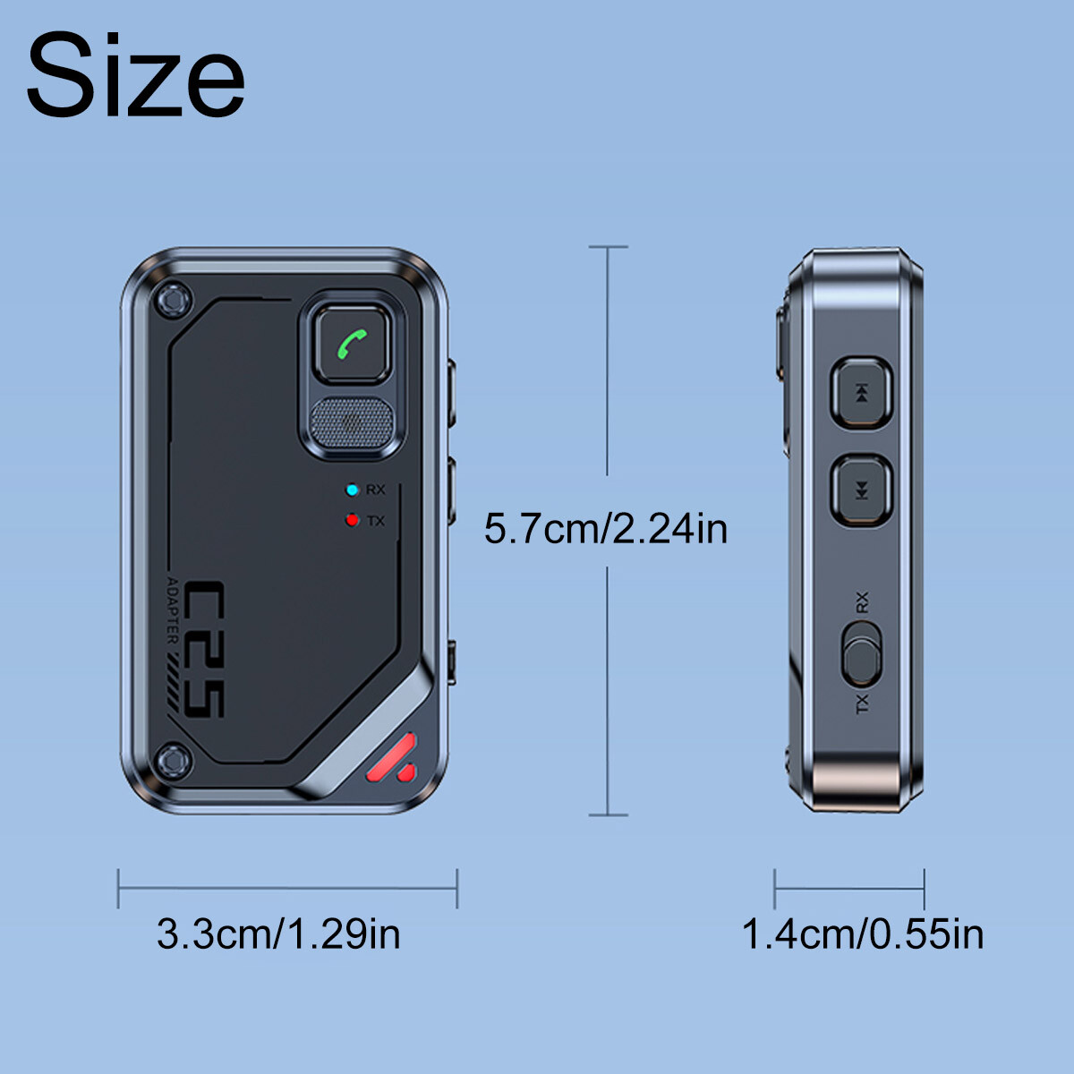 Bluetooth 5.3 Car Wireless Transmitter Receiver Adapter AUX Audio 3.5mm Jack-NEW