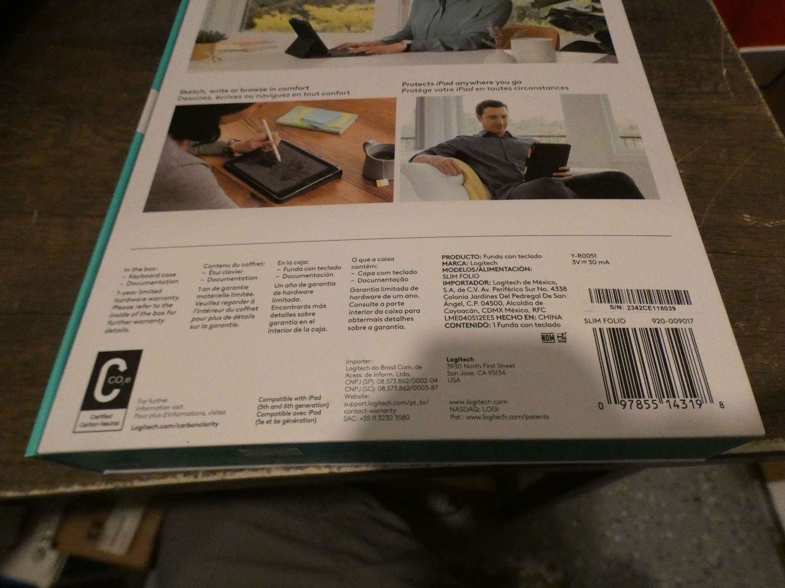 Logitech 920-009017 Cover Case with Bluetooth Keyboard for iPad 5th & 6th Gen