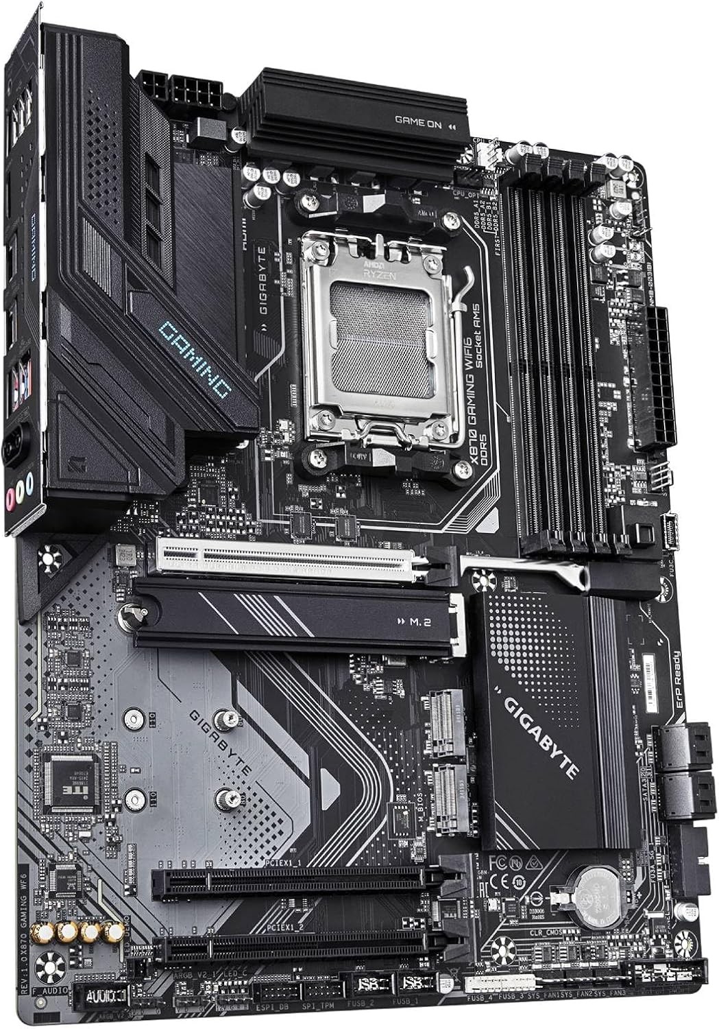 GIGABYTE X870 Gaming WIFI6 AM5 ATX DDR5 PCIe 5.0 USB4 WiFi 6 Motherboard