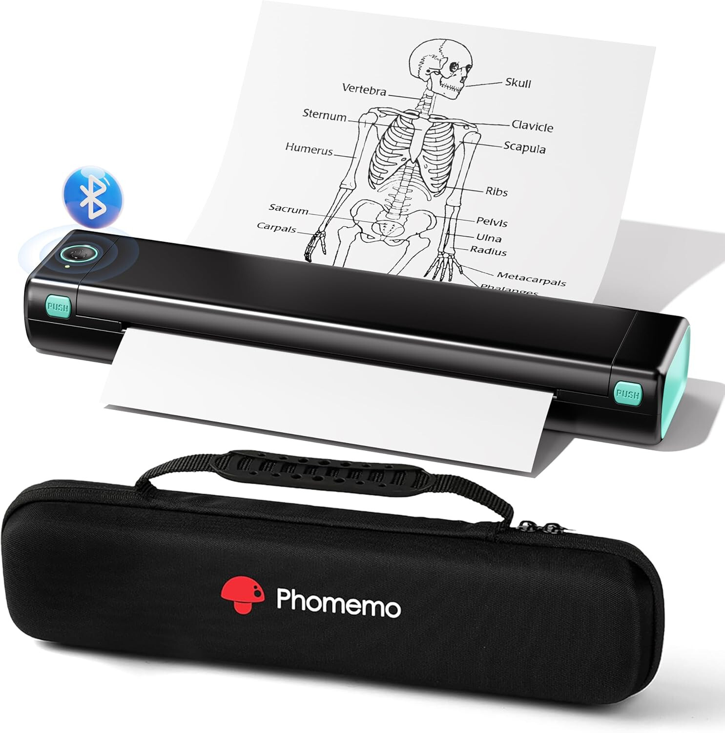 Phomemo M08F A4 Printer Bluetooth Portable Thermal A4 Printer with Case lot