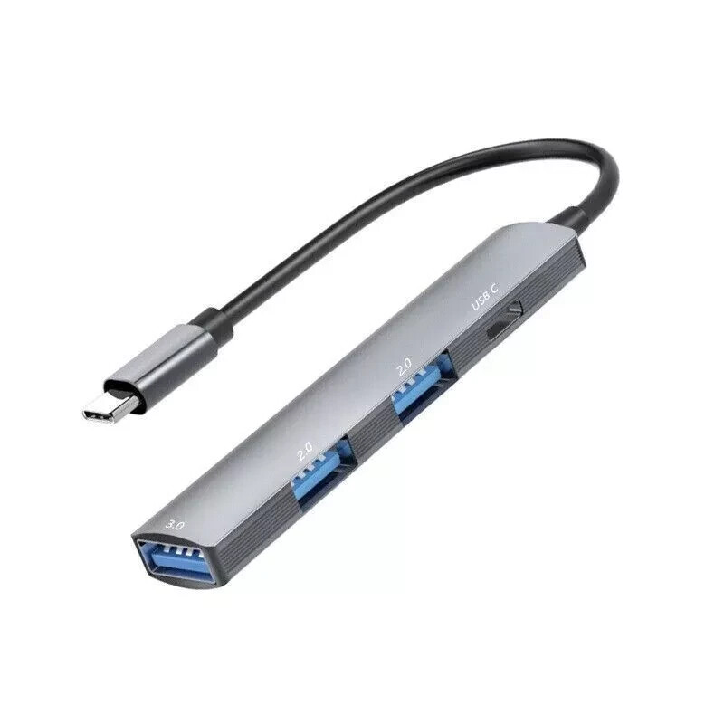 Adapter USB C HUB Type C 4 Port High Speed Multi USB Splitter PC Laptop Macbook