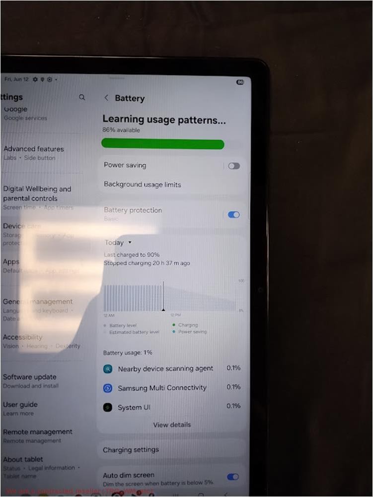Samsung Galaxy Tab A11+ 11″ Tablet with 128GB Storage – Graphite PRE-OWNED