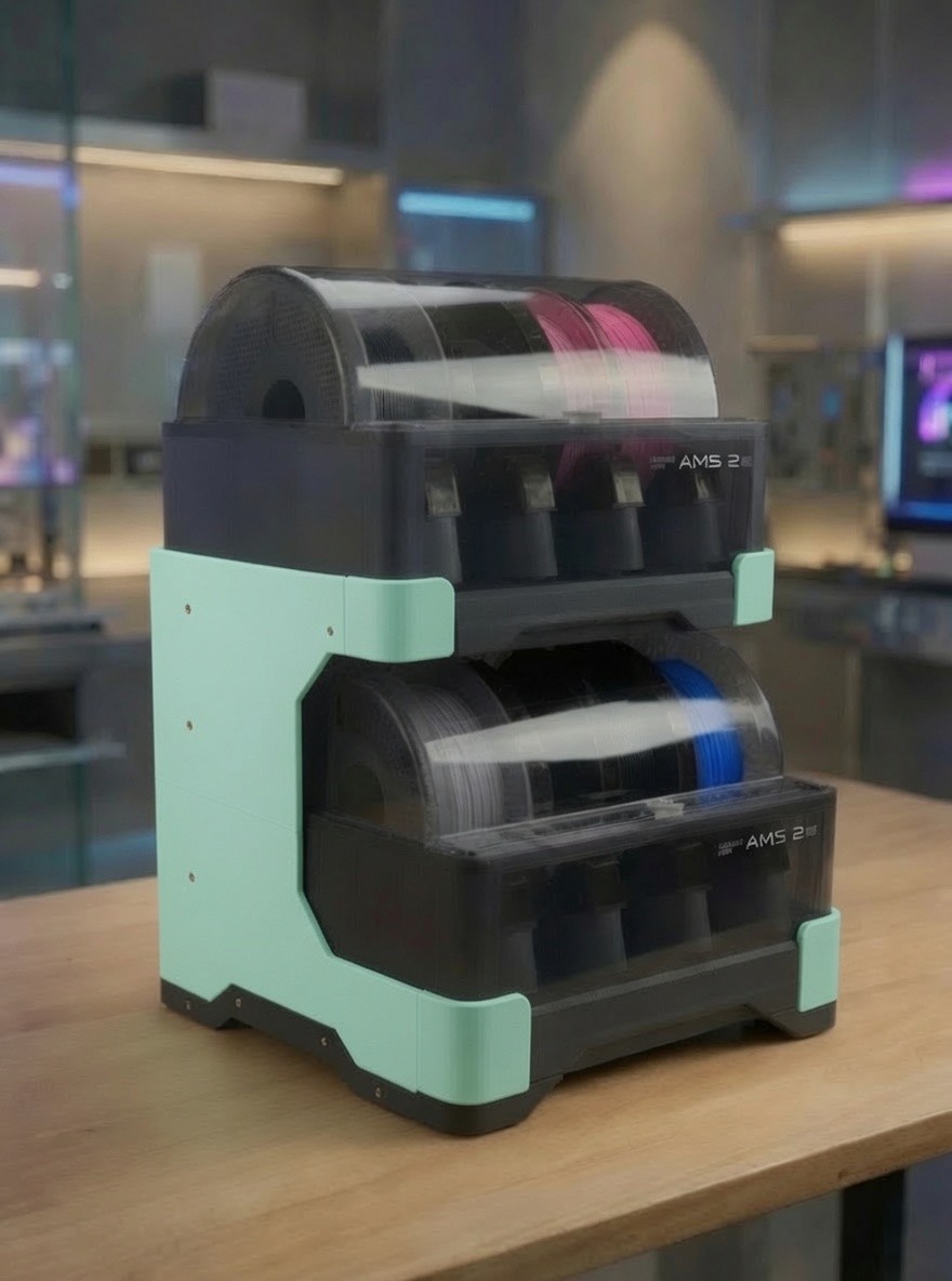 Bambu Labs Custom AMS 2 Pro Stack/ AMS 2 Pro Stand- OEM Designs