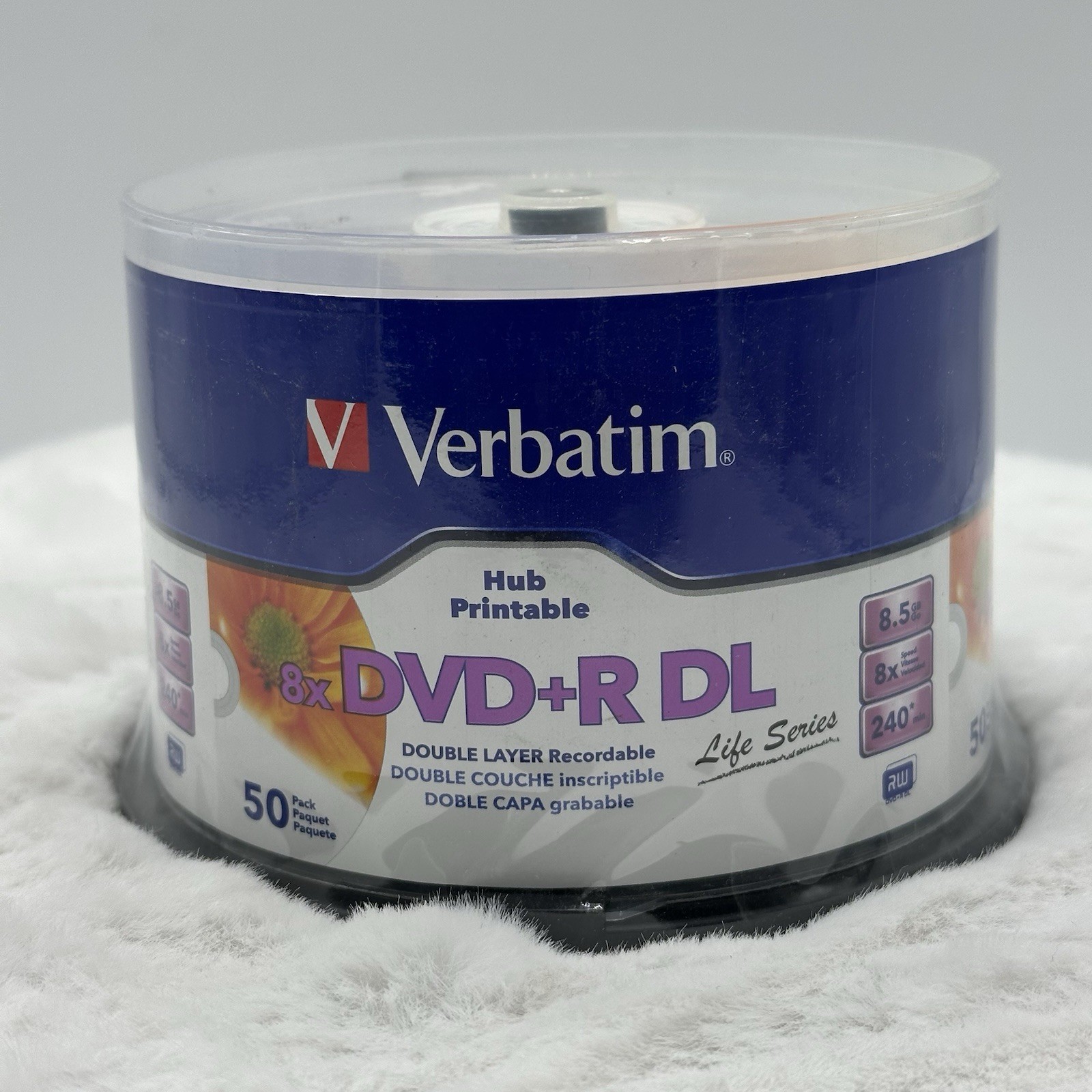 Verbatim 97693 DVD + R DL Double Layer Recordable Blank Disc 50 Pack 8x 8.5GB