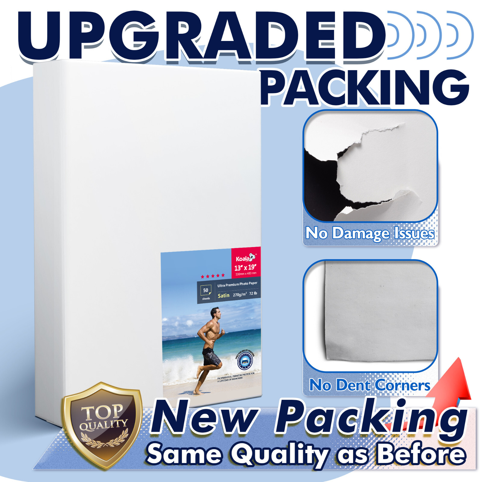 150 Sheets Koala Ultra Premium Glossy Photo Paper 8.5×11 for Inkjet Printer 72lb