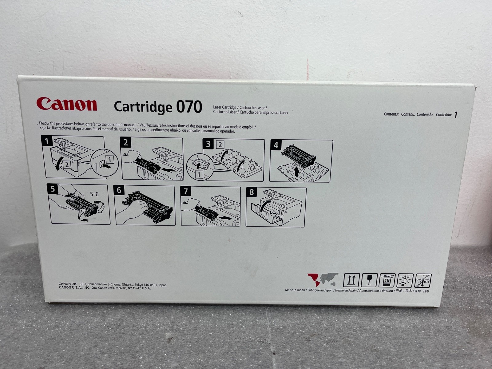 Canon 070 Original Laser Toner Cartridge – Black – 1 Pack (5639c001)