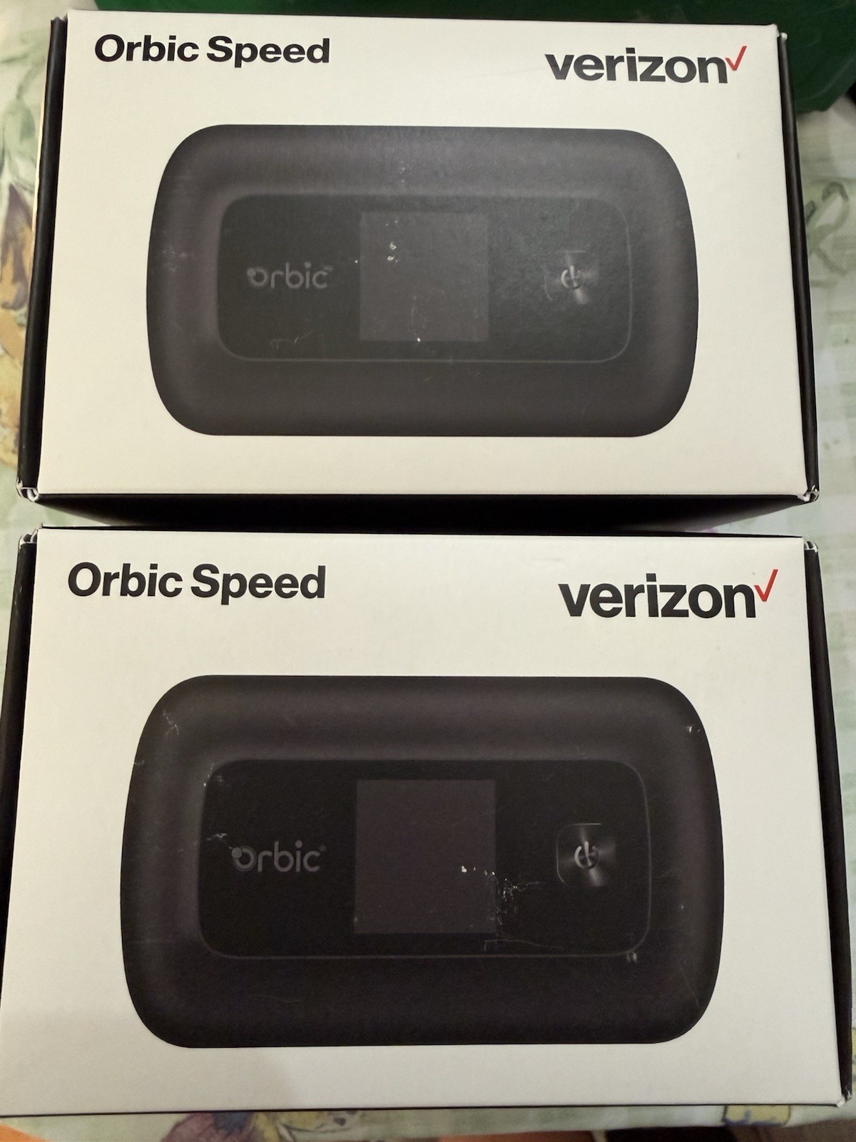 (4) NEW SEALED Verizon Orbic Speed ORB400LBVZRT 4G LTE Mobile Hotspot Device