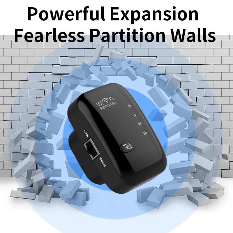 WiFi Range Extender Internet Booster Wireless Signal Repeater Amplifier