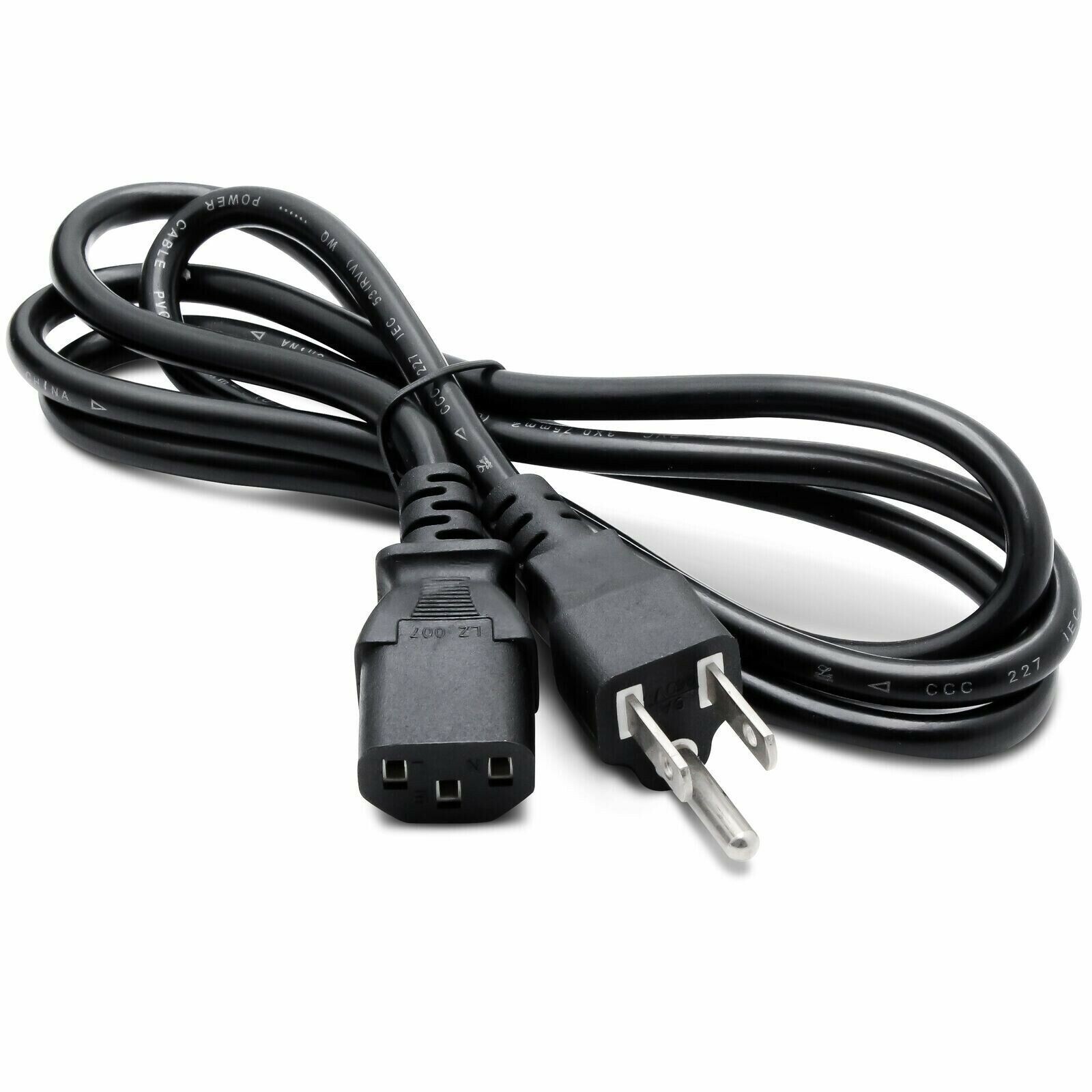 6FT COMPUTER POWER SUPPLY AC CORD CABLE WIRE FOR HP DELL ACER DESKTOP PC SYSTEM