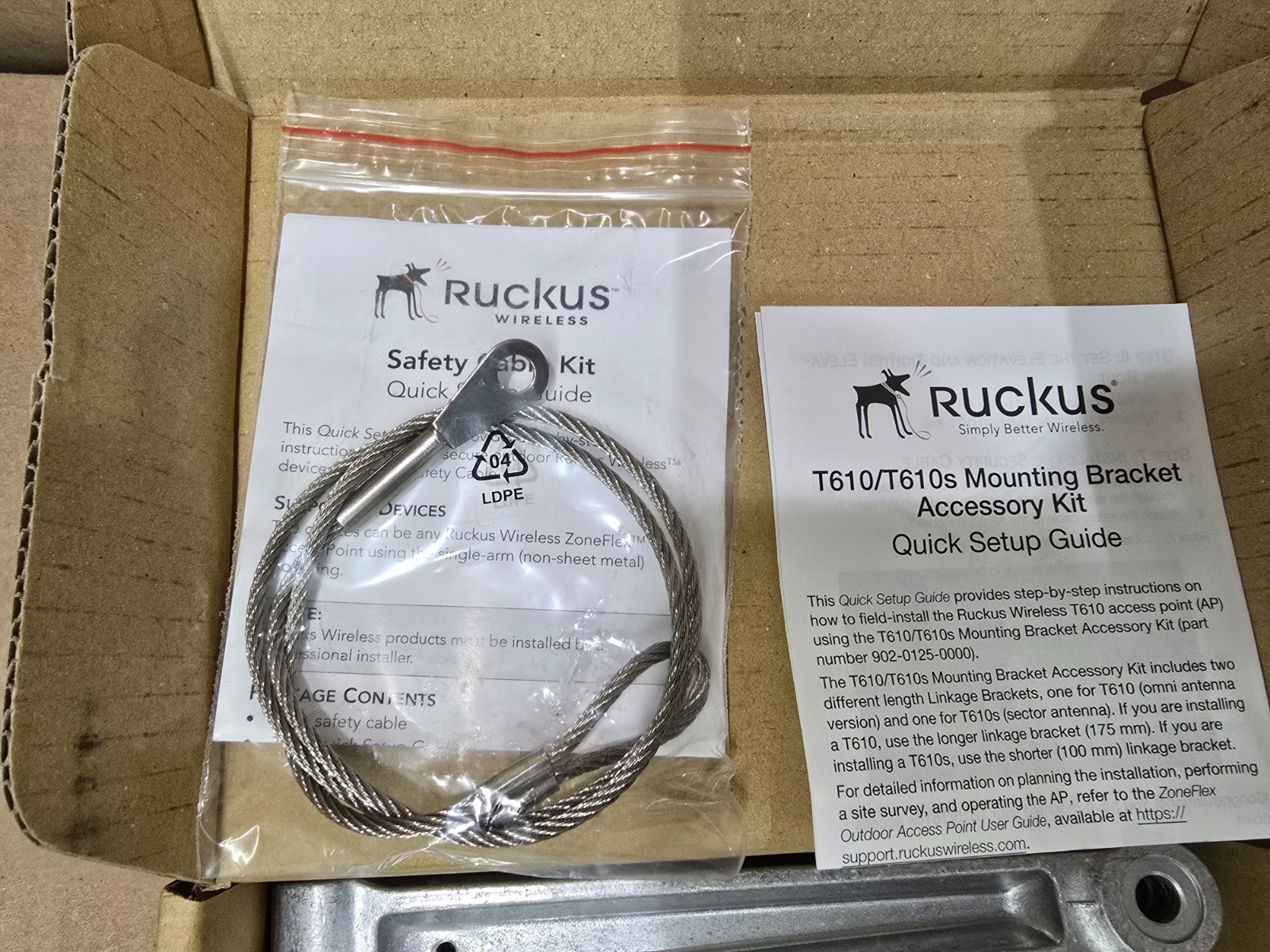 Ruckus Outdoor Mounting Bracket for the T310 T350 T610 T710 T750 Access Points