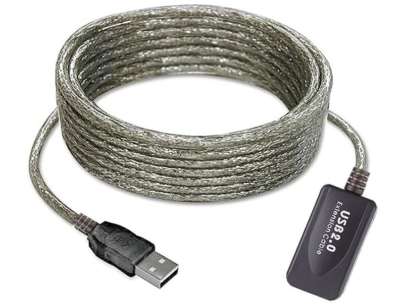 25ft 8M USB 2.0 A Male to Female Active Extension/Repeater Cable Kinect PS3 NEW