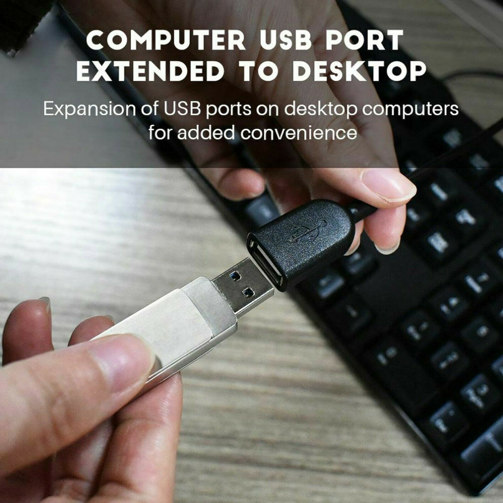 High-Speed USB to USB Extension Cable USB 2.0 Adapter Extender Cord Male/Female