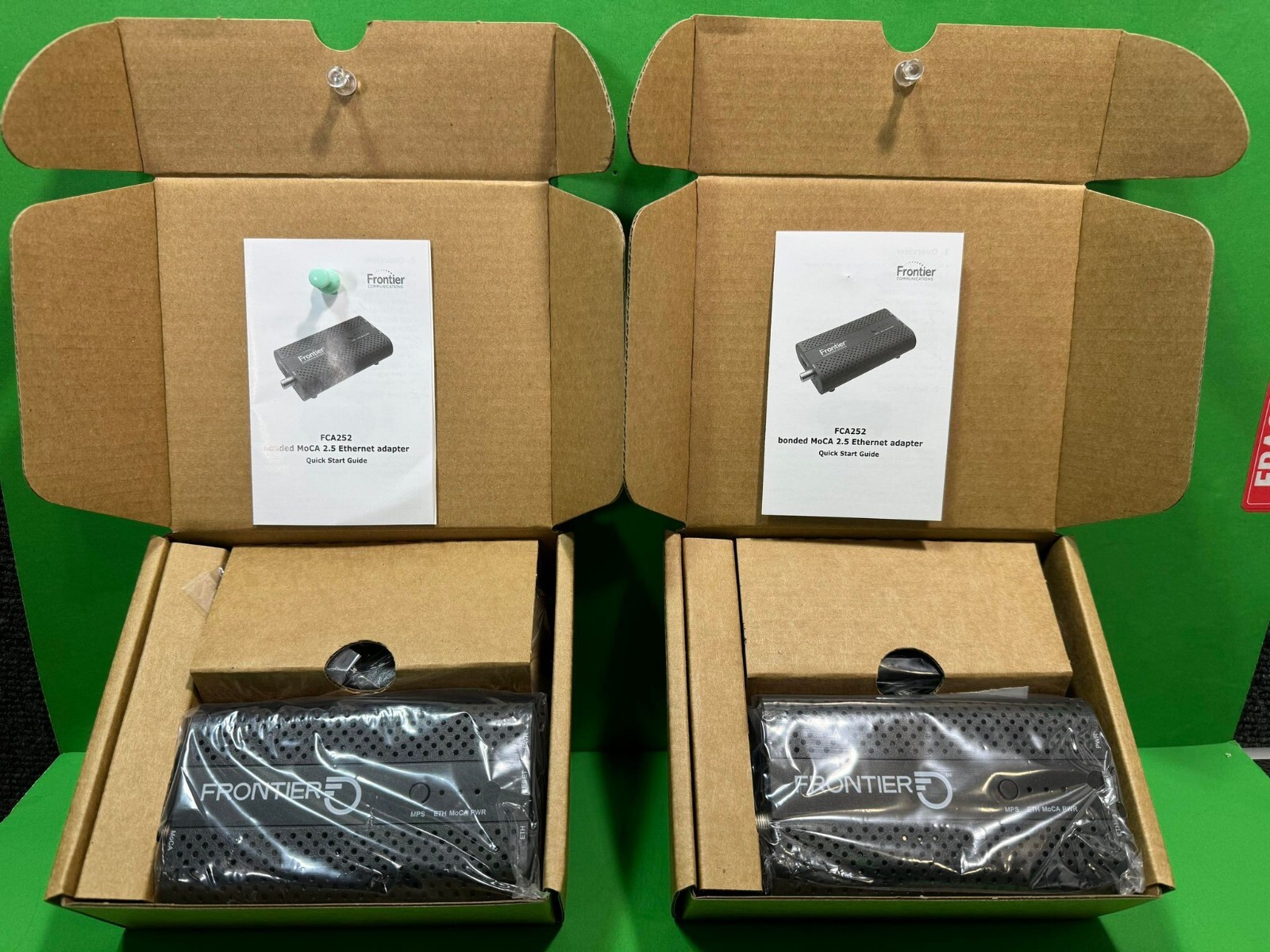 2 PACK – FRONTIER FCA252 MoCa 2.5 Ethernet Network Adapter BRAND NEW