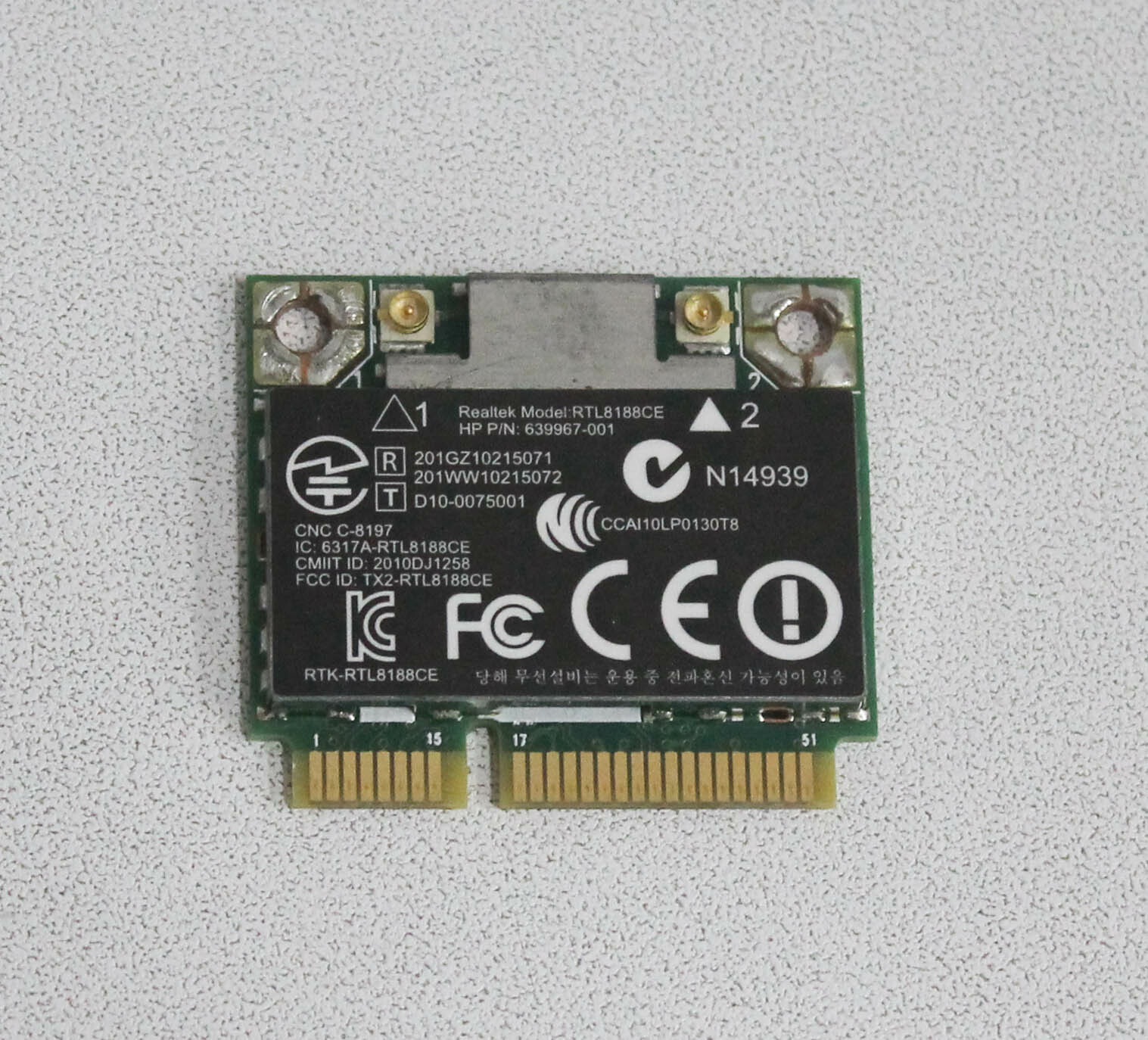 RTL8188CE HP Multi Unit – WLAN Module – 802.11B/G/N Pcie Half Mini “GRADE A”