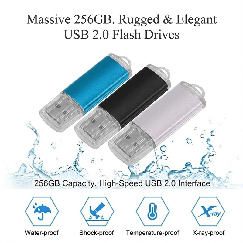 256GB USB2.0 USB Flash Drive Memory Stick Pendrive Thumb Drive for PC TV Speaker