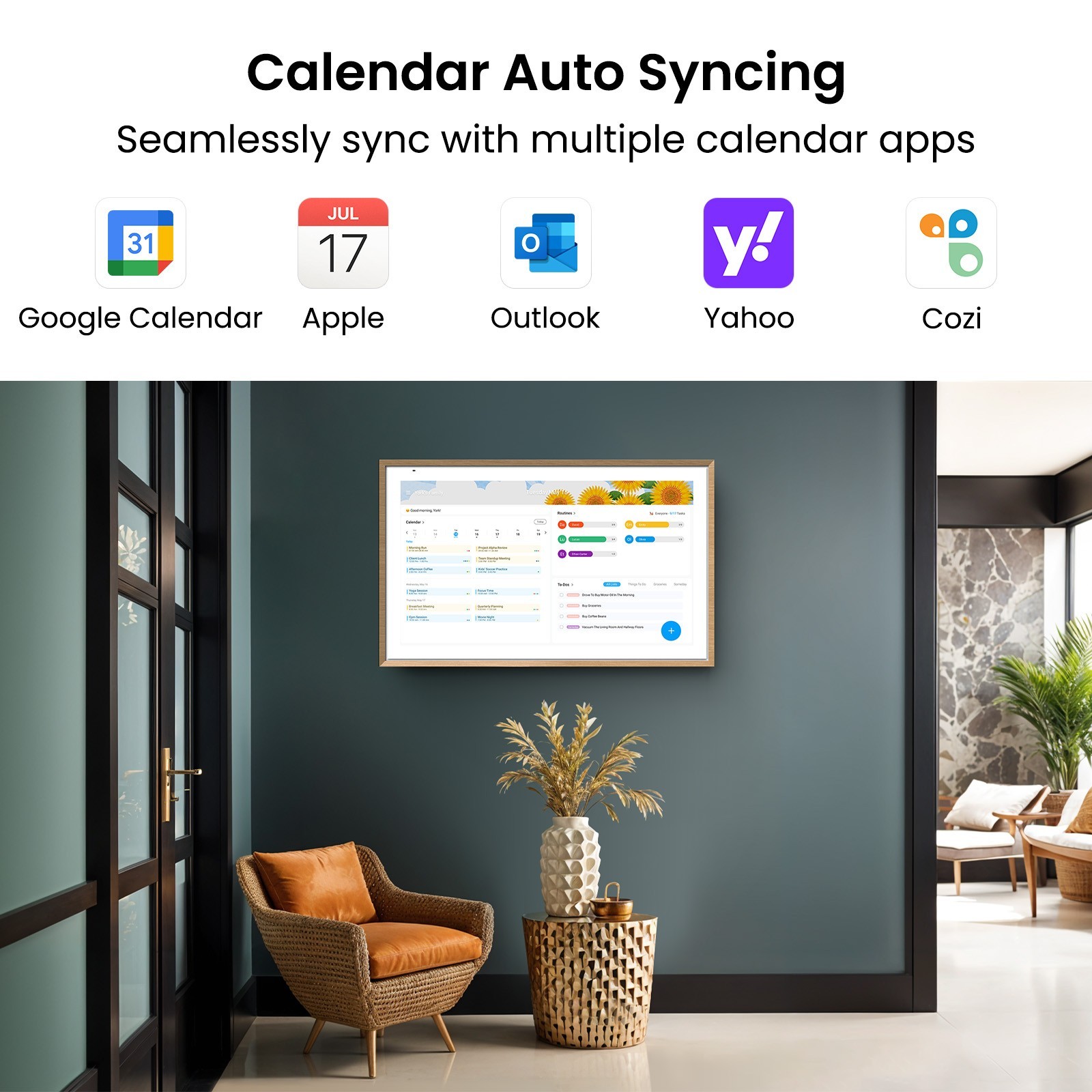 ApoloSign 27 inch Digital Calendar Smart Family Wall Planner(Refurbished)