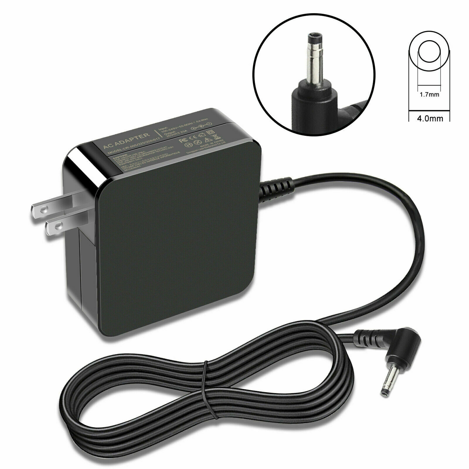 Charger Adapter for Lenovo 20V 3.25A 65W with 4.0mm/1.7 ADLX65CCGU2A 5A10K78761