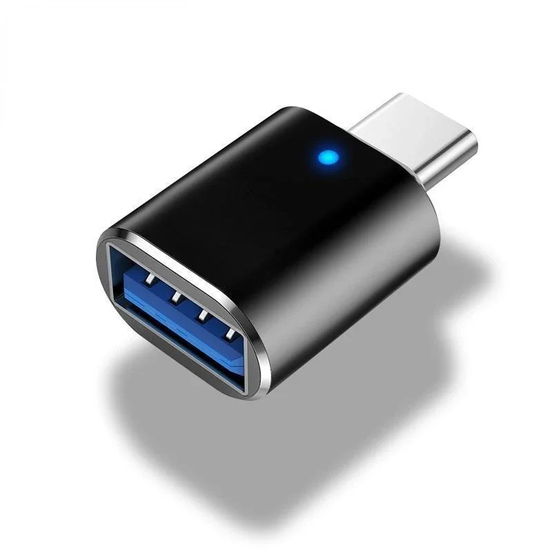 LED USB-C 3.1 Male to USBA Female Adapter Converter OTG Type C Android Phone LOT
