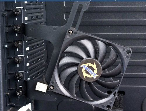 Adjustable PCI System Slot Bracket w/ 80mm Fan 2 pack