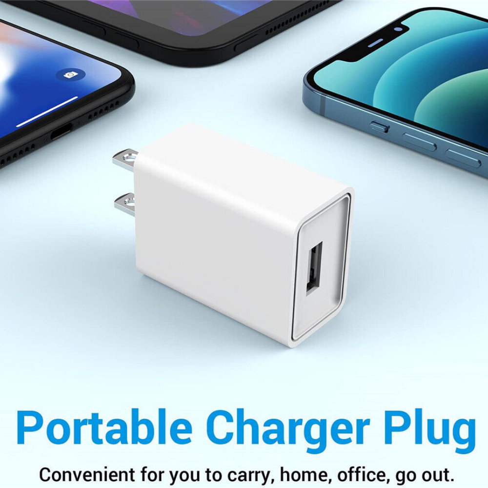 For iPhone 6 6s 7 8 X XR XS 11 12 13 USB Fast Wall Charger Brick Charging Cable