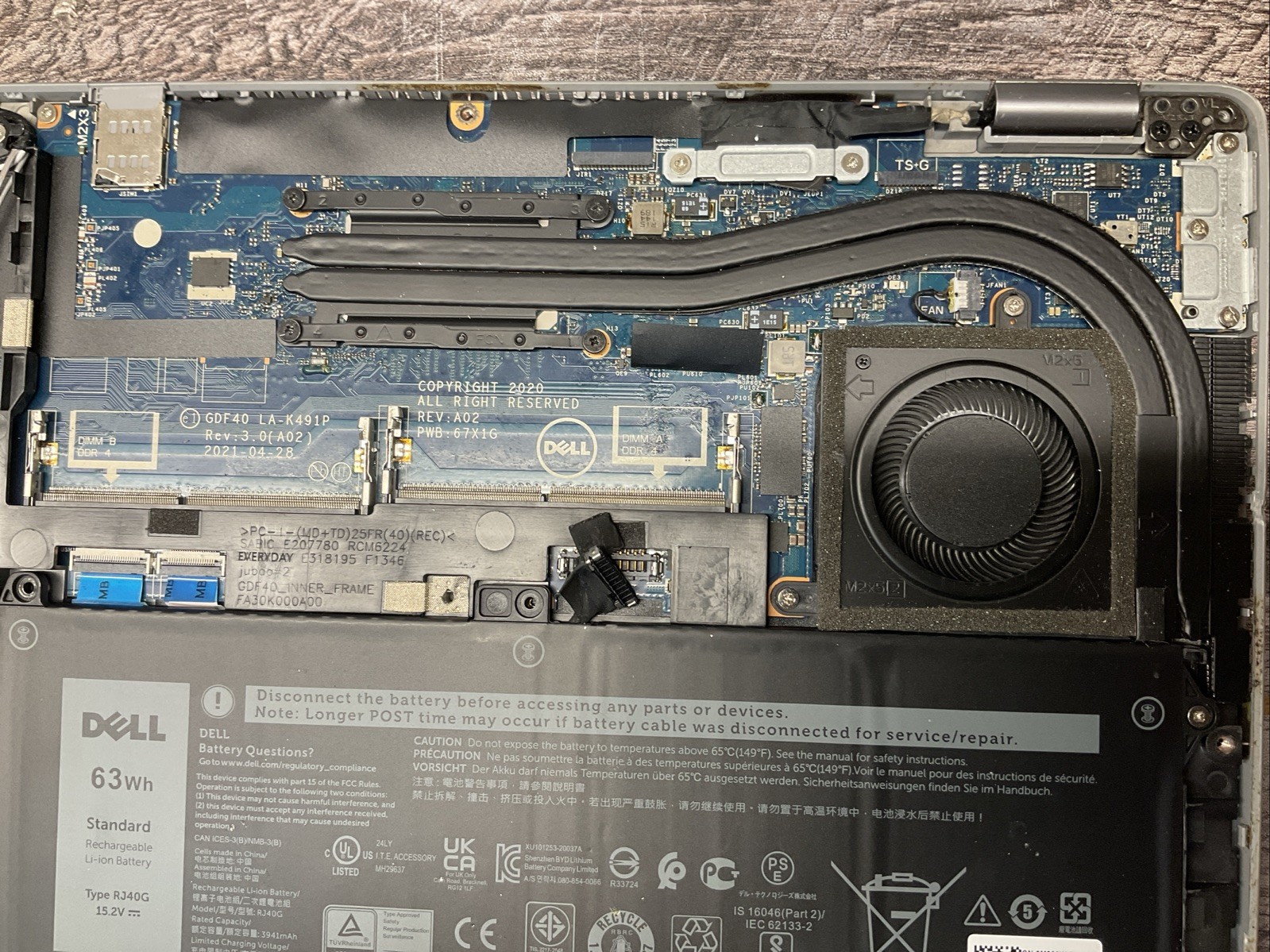 Dell Latitude 5420 / Intel Processor Unknown / Parts Repair / M5